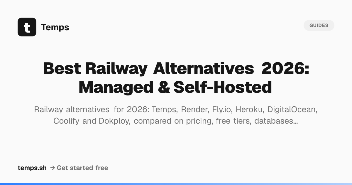 Best Railway Alternatives 2026: Managed & Self-Hosted | Temps